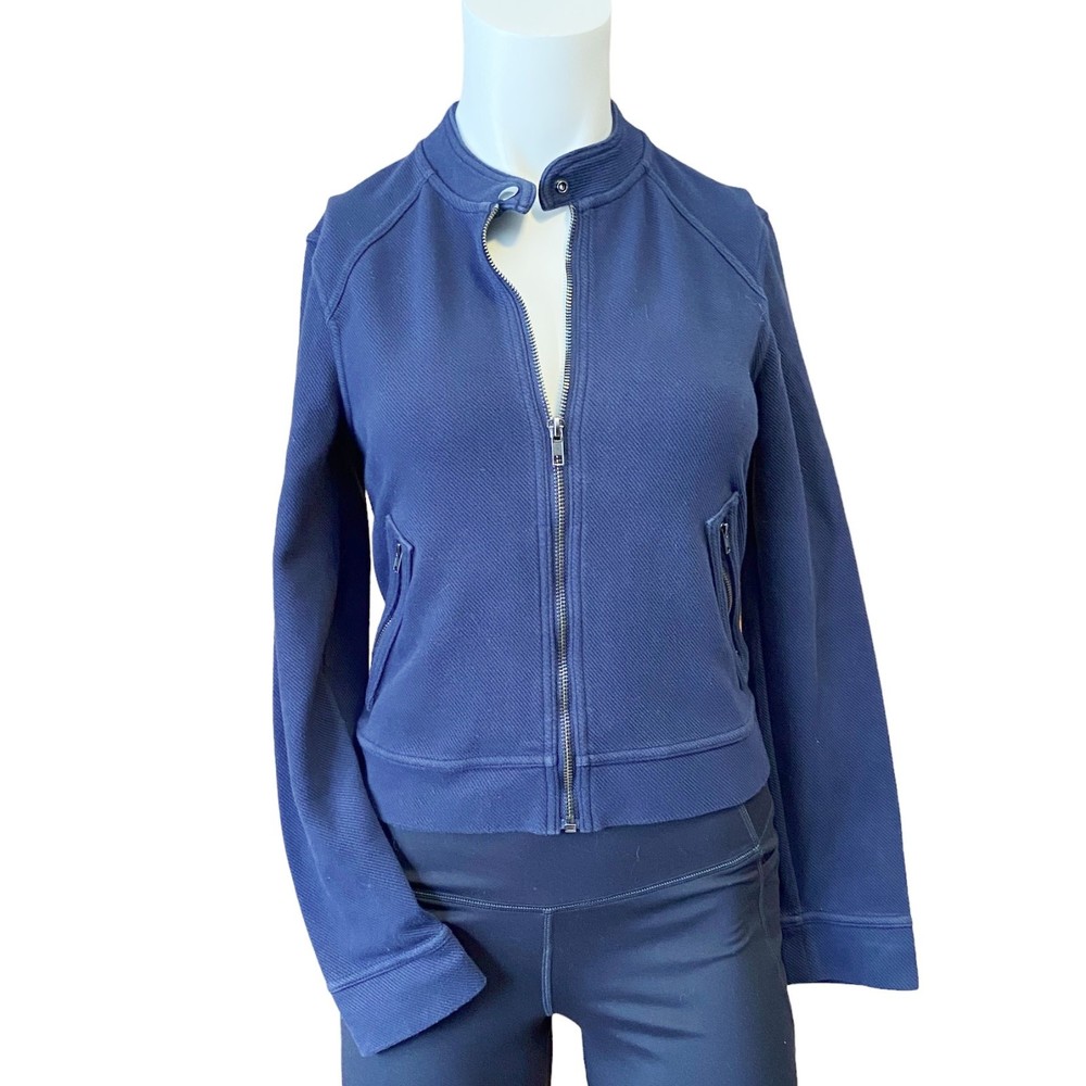 Banana Republic Navy Blue Bomber-Like Jacket Womens Size Small
